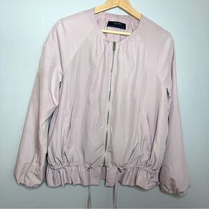 Zara Basic Outerwear Light Grayish/Lilac Windbreaker Lightweight Size Small EUC